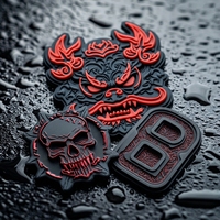 Écusson en caoutchouc PVC 3D personnalisé en relief, étiquette logo, badge thermocollant pour vêtements, fabricant OEM