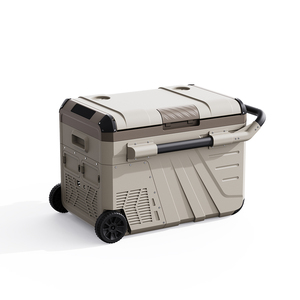 Frigorifero da 45L Portatile da Campeggio, <span class=keywords><strong>Frigo</strong></span> Vetrina e Congelatore Commerciale da <span class=keywords><strong>12v</strong></span> <span class=keywords><strong>per</strong></span> <span class=keywords><strong>Auto</strong></span> con Ruote e Maniglia - Product Image 1