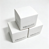 Vente flash - Boîte en carton blanc au design simple avec texture gaufrée pour les fabricants de cosmétiques et de produits de beauté