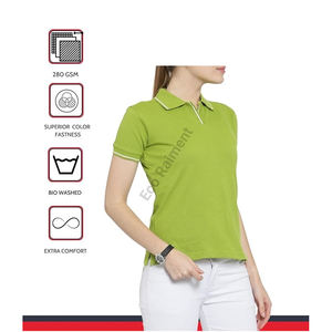 Casual de punto de secado rápido para camisa Color sólido Todos los tamaños Logotipo personalizado Anti-pilling para mujeres Pedido al por mayor - Product Image 3