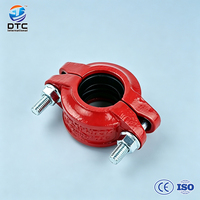 Raccord de réduction rainuré en fonte ductile certifié ASTM, taille personnalisée, pression PN16, pour raccords de protection incendie à diamètres mixtes