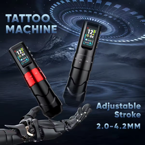 Kit de Máquina de Tatuar de Lujo con Certificación CE, Motor sin Escobillas, Ajustable, con Batería, Kit Completo para Artistas - Product Image 3