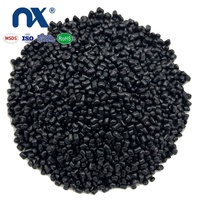 Granulés de plastique recyclé noir, granulés d'extrusion, masterbatch plastique noir