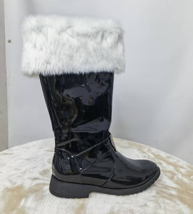 Stivali <span class=keywords><strong>di</strong></span> <span class=keywords><strong>Babbo</strong></span> <span class=keywords><strong>Natale</strong></span> in Pelle PU con Pelliccia Bianca per Capodanno e <span class=keywords><strong>Natale</strong></span>, Costumi <span class=keywords><strong>di</strong></span> Halloween, Stivaletti Taglia Grande, Vendita all'Ingrosso - Product Image 3