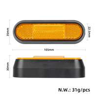 4 Piezas de Cubiertas Decorativas Reflectantes para M365 1S Pro Pro2 MI3 Lite, Accesorios de Seguridad para Scooter Eléctrico