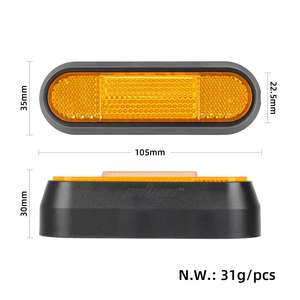 4PCS Reflective Decorative Shell Cover for M365 1S Pro Pro2 MI3 Lite Electric Scooter Safety Refitting Accessories - Product Image 2