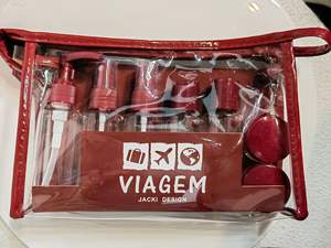 Juego de botellas de viaje Botellas Artículos de tocador Contenedores líquidos para maquillaje cosmético Juego de diez piezas - Product Image 6