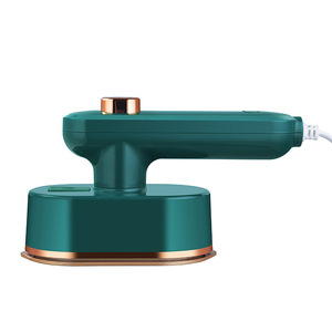 Plancha de vapor portátil para ropa, Mini plancha eléctrica de doble uso en seco y húmedo, máquina de planchar plegable para viaje, color verde oscuro, de 131 - Product Image 2