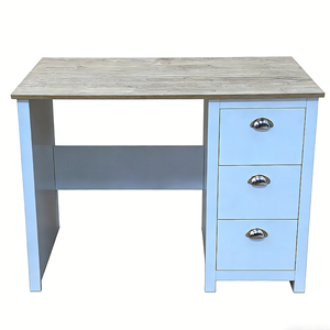 Escritorio Gerencial Moderno Blanco de 3 Cajones con Almacenamiento para Uso Comercial en Oficina - Escritorio de Computadora Duradero con Cajones de Madera - Product Image 6