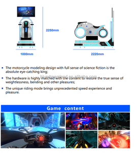 <span class=keywords><strong>Simulateur</strong></span> de réalité virtuelle 9D VR Thunder Motorcycle Racing Factory, cinéma de réalité virtuelle, fabricant de simulateurs VR pour salle d'arcade - Product Image 6