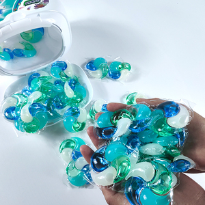 Grosir sabun cuci larut air Pods deterjen cuci rumah tangga kapsul cuci 4 dalam 1 Pods deterjen cair cucian - Product Image 1