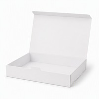 Boîte cadeau de luxe XXL blanche mate à rabat magnétique pour emballage de vêtements, vente en gros, directement de l'usine pour cadeaux