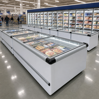 Réfrigérateur commercial mobile à refroidissement direct avec roues pour la présentation et le stockage de boissons