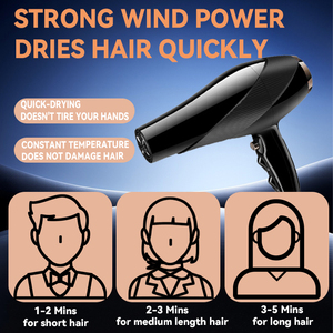 1400W Household <strong>Hair</strong> <strong>Dryer</strong> Fast Drying Blow <strong>Dryer</strong> for Home <strong>Travel</strong> - Product Image 5