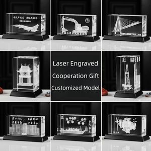 Op maat gemaakte duurzame UV-geprinte kristallen trofee met 3D lasergravure, zakelijk cadeau voor bedrijven, sport, medewerkers, projectafwerking, bedrijven - Product Image 4