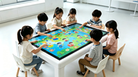 Mesa Táctil IBoard de 32, 43 y 55 Pulgadas con Pantalla a Color, PCAP, USB, Sistema Operativo Android para Niños, Juegos Educativos, Aprendizaje y Enseñanza