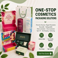 Boîte en papier personnalisée de protection cosmétique ZICPOLE avec insert en éponge de papier, fournisseur et fabricant d'emballages de vente au détail pour produits cosmétiques