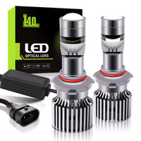 Lampu Depan LED Mini Proyektor H4 H7 H11 9005 HB3 9006 HB4 H10 Baru 10000LM 80W