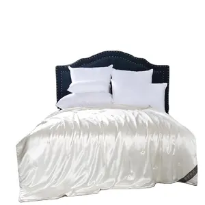 Parure de lit en soie brodée, ensemble de literie, couette Cool, taille King, couvre-lit indien en coton, offre spéciale