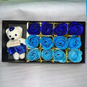 2026 AYOYO Hari Valentine Hari Ibu 12 Buah Kotak Hadiah Bunga Sabun dan Boneka Beruang Mawar Hadiah Kreatif untuk Wanita Ibu - Product Image 5