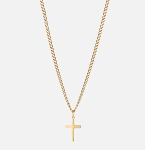 Collana con Pendente a Croce in Acciaio Inossidabile per Uomo, Catena Cubana, Gioielli in <span class=keywords><strong>Oro</strong></span> e Argento per Lui e Lei - Product Image 2