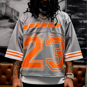 Camiseta de Fútbol Personalizada con Nuevo Diseño de Moda, Tejido de Secado Rápido, Camiseta de Fútbol Clásica al por Mayor, Impresión por Transferencia de Calor, Transpirable - Product Image 2