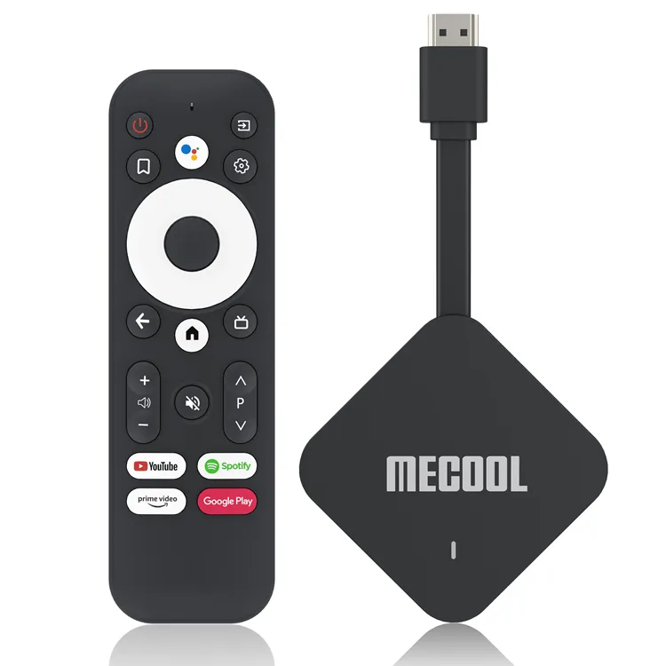 2022 Mekool प्रमाणित सेट टॉप बॉक्स Mecool KD2 4gb 32gb एटीवी Amlogic S905Y4 4K टीवी छड़ी आवाज रिमोट कंट्रोल AV1 MECOOL KD2