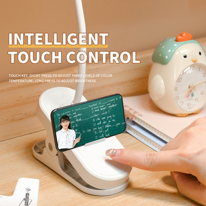 Clip cảm ứng đèn có thể điều chỉnh độ sáng <span class=keywords><strong>USB</strong></span> có thể sạc lại ABA Chất liệu <span class=keywords><strong>Led</strong></span> Bàn ánh sáng học tập Đèn bàn ánh sáng ban đêm Đèn đọc sách - Product Image 4