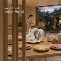 Trancheuse alimentaire domestique 150W avec design pliable pour viande, pain, fromage – Fournisseur OEM et programmes de vente au détail pour appareils électroménagers