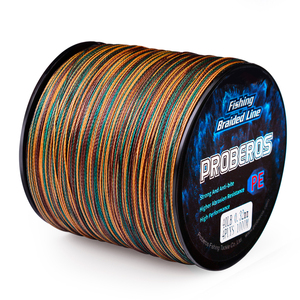 สายเบ็ดตกปลา PROBEROS <span class=keywords><strong>4</strong></span> <span class=keywords><strong>เส้น</strong></span> 300 เมตร แบบถัก ลอยน้ำ แข็งแรงเป็นพิเศษ สายเอ็นตกปลาแบบหลายเส้นใย สำหรับตกปลา - Product Image 1