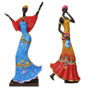 Statua egiziana delle donne in Polyresin 3D realizzata per interni decorazione per la casa in stile artificiale in resina modello figurina - Product Image 1