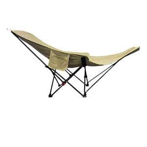 كرسي حديقة قابل للطي من الفولاذ الكربوني، كرسي محمول للتخييم والشاطئ والمكتب، كرسي قمر قابل للتعديل بأربع وضعيات - Product Image 5