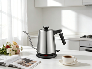 <span class=keywords><strong>Cafetera</strong></span> de 1.0L de Capacidad Pequeña, Hervidor Eléctrico de Acero Inoxidable 304, Función de Apagado Automático - Product Image 4