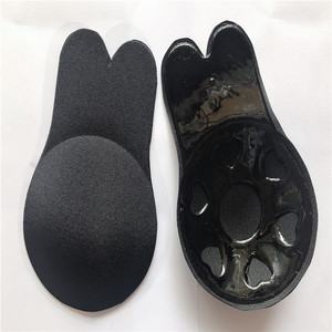 Populaire auto-<span class=keywords><strong>adhésif</strong></span> oreilles <span class=keywords><strong>de</strong></span> <span class=keywords><strong>lapin</strong></span> <span class=keywords><strong>soutien</strong></span>-<span class=keywords><strong>gorge</strong></span> push-up femmes Invisible sein ascenseur Silicone mamelon couverture intimes sein pétales - Product Image 1