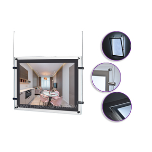 Supports de panneaux publicitaires lumineux en acrylique pour agences de voyage A2 A3 A4, à fixer au mur, pour la vente au détail - Product Image 5