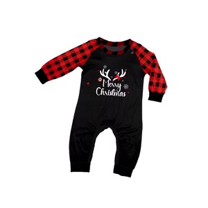 Conjunto de Pijamas de Outono para Pais e Filhos de Alta Qualidade, Estampa Xadrez Vermelha e Preta, Camisa de Manga Longa e Calças com Estampa de Rena Festiva - Product Image 5