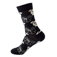 2025 Meias personnalité logo robe nouveauté drôle dessin animé Art Animal chien chat filles amusant coloré hommes chaussette coton Animal