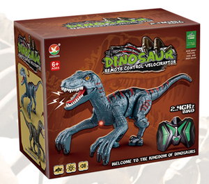 Giocattolo di dinosauro con telecomando per bambini-grande dinosauro da passeggio RC con luci, suoni e ruggito (2.4G) - Product Image 2