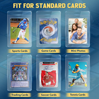 Protège-cartes rigides semi-rigides à chargement par le haut Ultra Clear 35pt, lot de 100, pour cartes sportives, conformes aux normes archivistiques