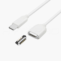 Cable de Carga Magnético a USB C PD de 4 Pines, Impermeable, HYTEPRO M518W, para Dispositivos Inteligentes y Equipos Médicos
