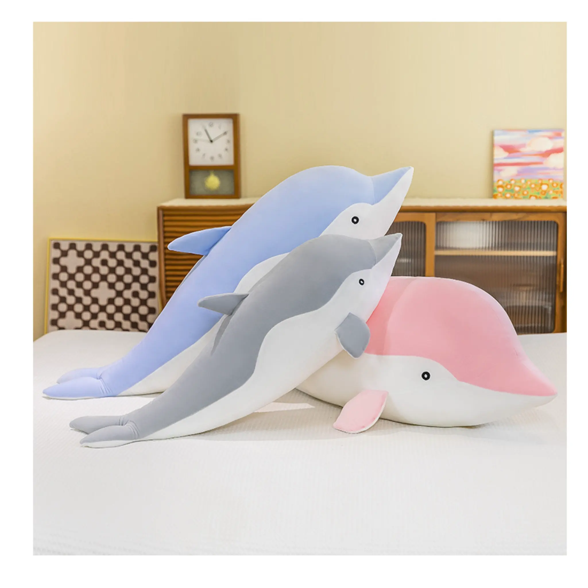 Лидер продаж, рекламная распродажа, оптовая продажа, дельфин плюшевый подарок для влюбленных, милая плюшевая игрушка Дельфин с хлопковым наполнителем