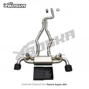 Silencieux d'échappement Catback avec système de soupape pour <span class=keywords><strong>Toyota</strong></span> <span class=keywords><strong>Supra</strong></span> A90/A91 MK4/MK5 3.0T 2020-2023, tuyau d'échappement en acier inoxydable de course - Product Image 4