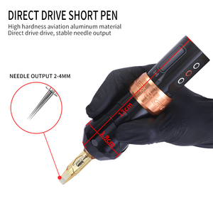 Máquina de Tatuaje Inalámbrica Profesional con Carrera Ajustable, Pluma Rotatoria Digital a Batería para Delineado y Sombreado, SMP, Artista, Precisa, PMU - Product Image 4