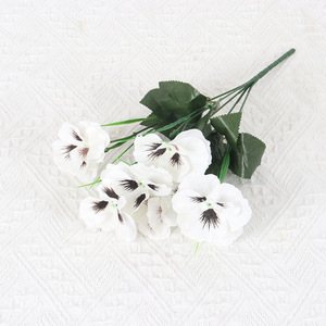 ดอกเดซี่ประดิษฐ์5กิ่งดอก10ดอกมัดด้วยดอกเดซี่ประดิษฐ์ต้นแพรซี่เทียม - Product Image 3