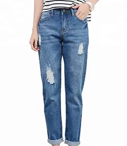 Quần Jeans Cạp Cao Cho Nữ, Quần Bò Quần Denim Cỡ Lớn Thường Ngày Màu Xanh Dương Nhạt Thời Trang Mới 2021 Bán Sỉ