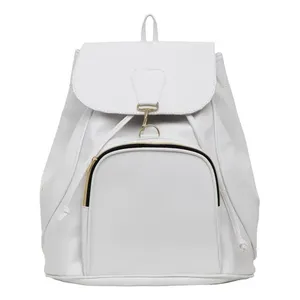 Mochila de Cuero PU Blanca para Mujer Fana Jezabel, 15L, Moderna, para Uso Diario, Bolso de Hombro, Ligera, Forma Cuadrada, para Verano - Product Image 4