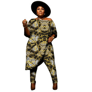 N7349 vestiti all'ingrosso estivi africani Sexy senza schienale Set da <span class=keywords><strong>donna</strong></span> <span class=keywords><strong>abbigliamento</strong></span> <span class=keywords><strong>etnico</strong></span> spalle scoperte taglie forti 2 pezzi Set <span class=keywords><strong>donna</strong></span> - Product Image 6