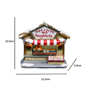 Negozi di natale in resina con luce a LED decorazioni Festive per la casa o l'ufficio - Product Image 3