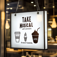 Enseigne lumineuse extérieure personnalisée Carrey Sign pour café, étanche, avec logo, pour affichage publicitaire professionnel