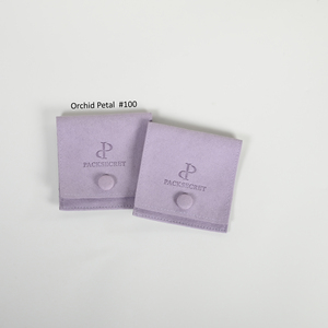 PackSecret Luxury Jewelry Pouch Microfiber Suede Small Bag with Paper Box <b>Envelope</b> Button Flap Reusable Custom Logo - Product Image 6